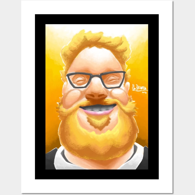 Seth Rogen! Wall Art by Glen Bosiwang Pop Culture Bonanza!